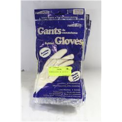 RUBBER GLOVES   XL  LOT OF 12