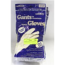 RUBBER GLOVES   XL  LOT OF 12