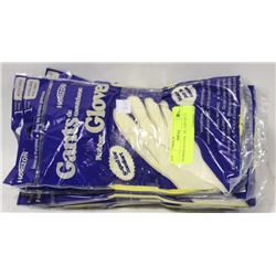 RUBBER GLOVES   XL  LOT OF 12