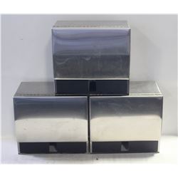 LOT OF 3 TOWEL DISPENSERS, USES STANDARD SIZE