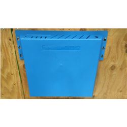 15" X 16" X 3" BLUE ABS PLASTIC KNIFE RACK