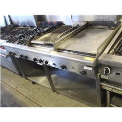 QUEST COMBINATION STOVE, GRILL, FLAT TOP