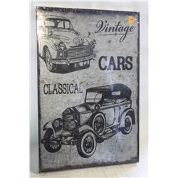 NEW METAL VINTAGE CLASSICAL CARS WALL DECOR