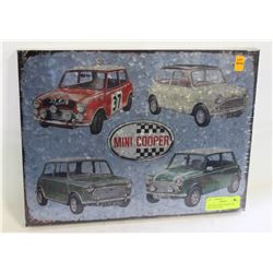 NEW METAL MINI COOPER CAR WALL DECOR ART