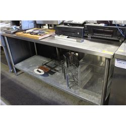 6FT STAINLESS STEEL PREP TABLE