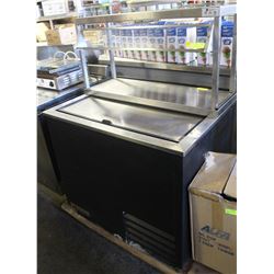 TRUE REACH-IN COOLER W/ MOUNTED SHELF & ADJUSTABLE
