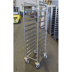 12 TIER CHROME 1/2 SIZE BUN RACK