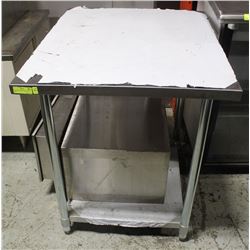 STAINLESS WORK TABLE 30"X36" NEW
