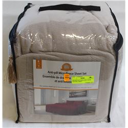 MICROFLEECE KING SIZE TAUPE ANTI PILL SHEET
