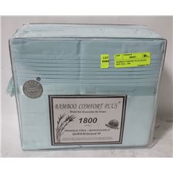 BAMBOO COMFORT PLUS QUEEN  SIZE TEAL  1800