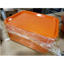 10" X 14" ORANGE TEXTURED TRAY - LOT OF 36