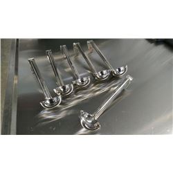 1OZ STAINLESS STEEL LADELS - LOT OF 6
