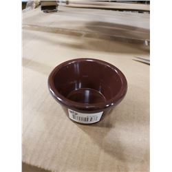 3OZ BROWN SMOOTH RAMEKINS - LOT OF 72