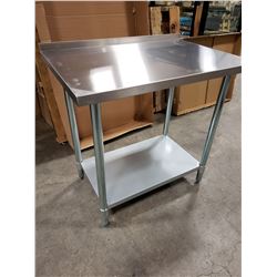 24" X 36" SS TABLE WITH 1.5" BACKSPLASH