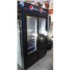 Image 1 : 2 SLIDING DOOR POP COOLER WITH ALL RACKS,