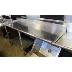 STAINLESS STEEL RUNOFF WITH UNDERSHELF