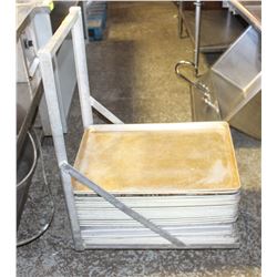 HD METAL FULL-SIZED BUN PAN CART W/ 23 FULL SIZED