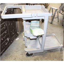 JANITORS CART WITH 2 JUGS OF ALL PURPOSE CLEANER