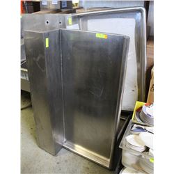 LOT OF 2 STAINLESS STEEL RUNOFFS