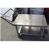 Image 1 : COMMERCIAL STAINLESS STEEL SERVICE CART W/ HANDLE