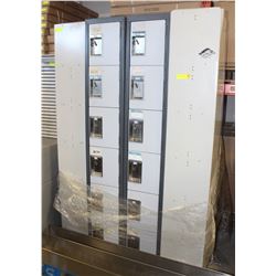 8 BANKS OF QUARTER LOCKERS