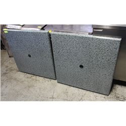 LOT OF 2 PATIO TABLE TOPS NEW 32"X32"