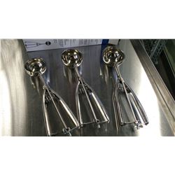 S/S PORTION CONTROL DISHERS SET - SET OF 3