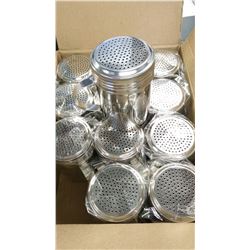 10OZ STAINLESS STEEL DREDGERS - LOT OF 12
