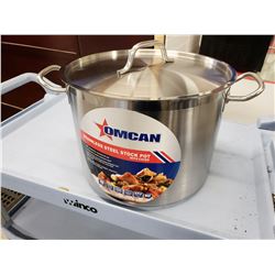 24QT STAINLESS STOCK POT W/COVER