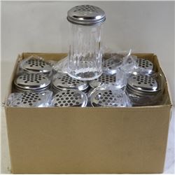 CHEESE OR PEPPER SHAKERS LOT OF 12 NEW