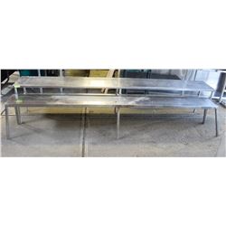 LARGE DOUBLE OVERSHELF SOLD W/ SINGLE OVERSHELF