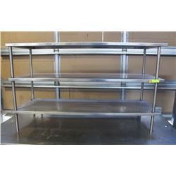 3 TIER STAINLESS STEEL OVERSHELF
