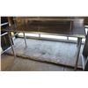 Image 1 : 6 FT STAINLESS STEEL WORK TABLE W/ BACKSPLASH