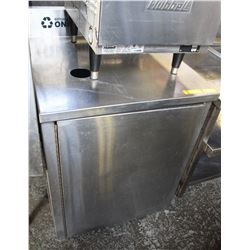 STAINLESS STEEL RECYCLING CABINET & S/S SINGLE