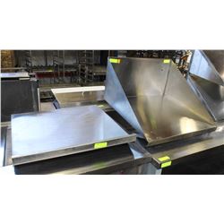 LOT OF TWO 24" WALLMOUNT SHELVES