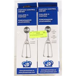 SET OF SIX PORTION SCOOPS