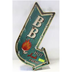 NEW LED LIGHTED “BBQ HOT & FRESH” ARROW SIGN