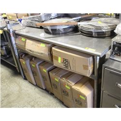 5FT S/S PREP TABLE W/ MOUNTED HD CAN OPENER