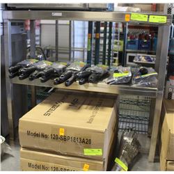 STAINLESS STEEL DOUBLE OVERSHELF