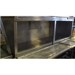 STAINLESS STEEL COMMERCIAL WALLMOUNT SHELF