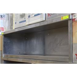 STAINLESS STEEL COMMERCIAL WALL MOUNT SHELF