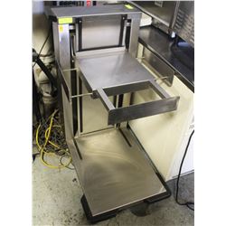 S/S COMMERCIAL DISH/TRAY RISER W/ CASTORS