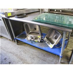 5FT S/S PREP TABLE W/ UNDERSHELF STORAGE
