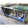 Image 1 : 5FT S/S PREP TABLE W/ UNDERSHELF STORAGE
