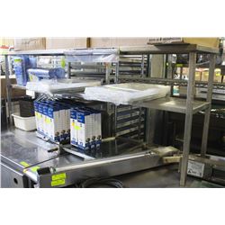 6FT STAINLESS STEEL DOUBLE OVERSHELF WITH 18"