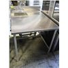 Image 1 : STAINLESS STEEL TABLE W/ SINK-WELL & TAPS
