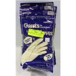 RUBBER GLOVES   XL  LOT OF 12