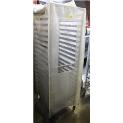20 SLOT- COMMERCIAL ALUMINUM BAKERS RACK W/ COVER