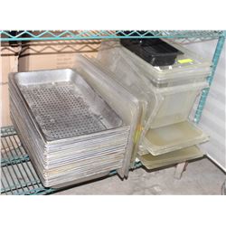 LOT W/ 27 S/S PERFORATED INSERTS + 17 FULL-SIZE