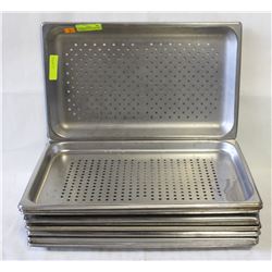 LOT OF 13  SHALLOW(1") FULL-SIZE S/S INSERTS